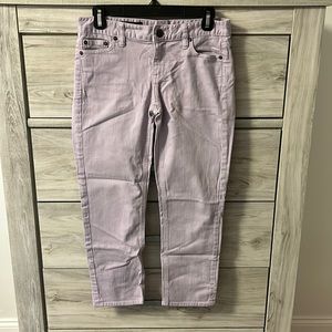 JCrew Size 28 Cropped Matchstick Lilac Jeans